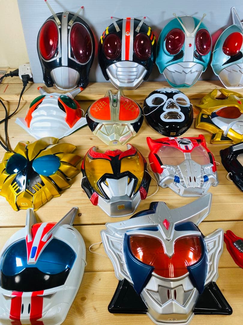 仮面ライダー　フィギュア　特撮　怪人　昭和レトロ　　お面　おめん　まとめ