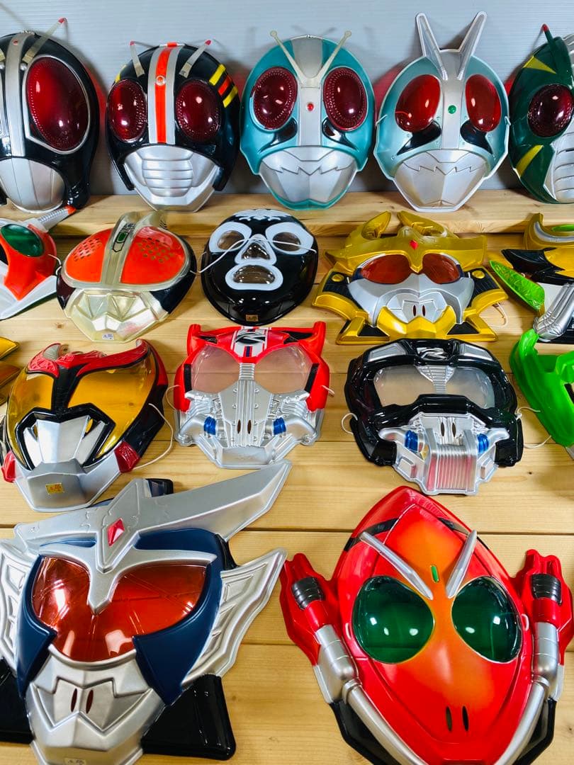 仮面ライダー　フィギュア　特撮　怪人　昭和レトロ　　お面　おめん　まとめ