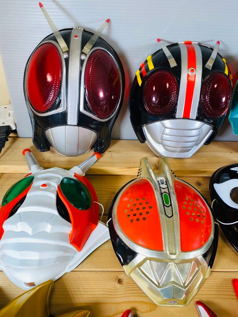 仮面ライダー　フィギュア　特撮　怪人　昭和レトロ　　お面　おめん　まとめ