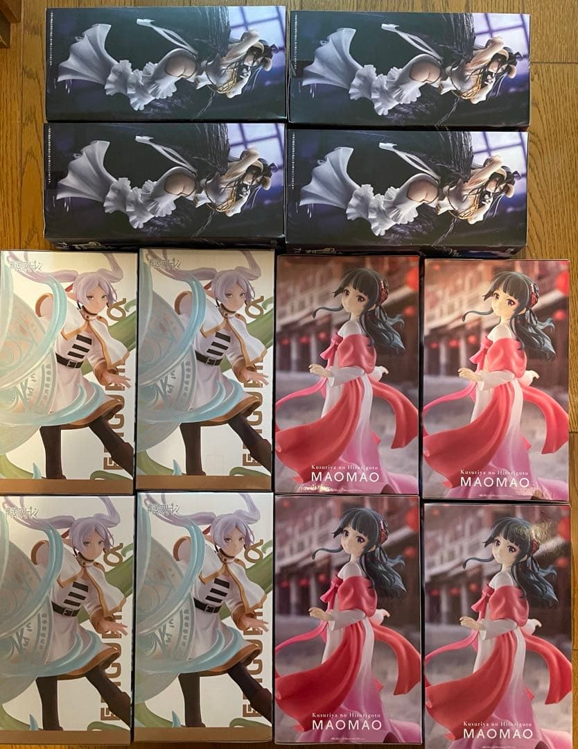 猫猫 ✖️ フリーレン ✖️ アルベド プライズフィギュア計12点まとめ売り