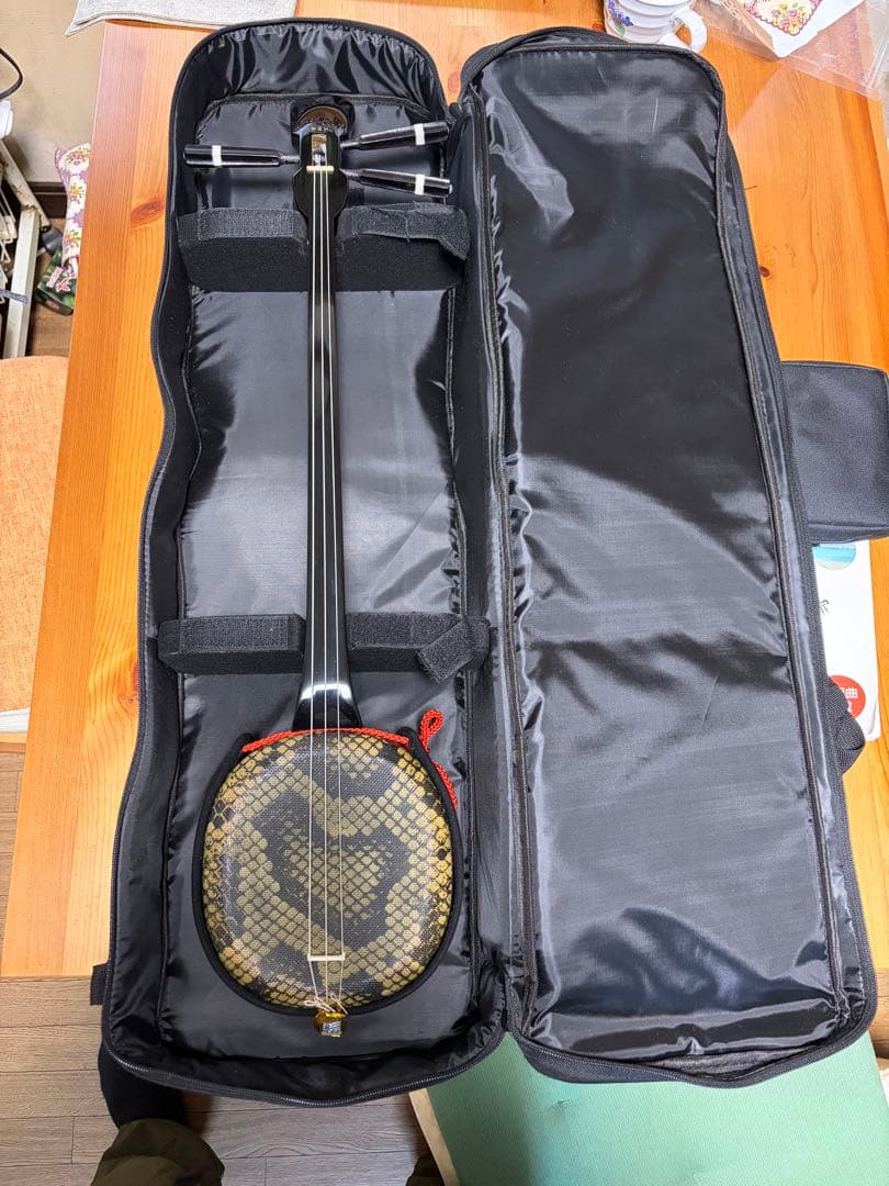 三味線本体 ケース付き（浦島太郎コスプレ衣装付き）