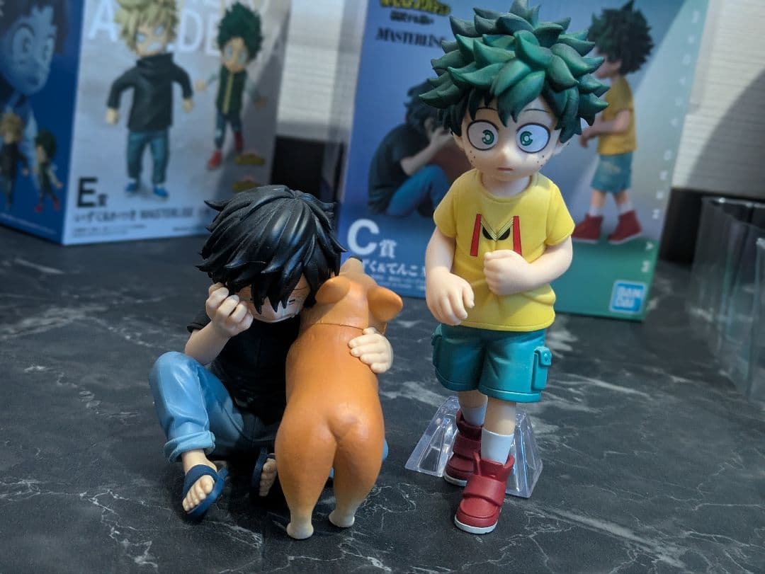 一番くじヒロアカ　E賞　いずくかつき　C賞　いずくてんこ　フィギュア　幼少期