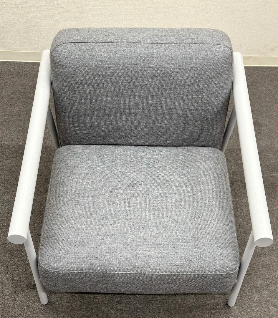 ベラコンテ■レール　ラウンジソファ　1P　グレー　シンプル　パモウナ取り扱い