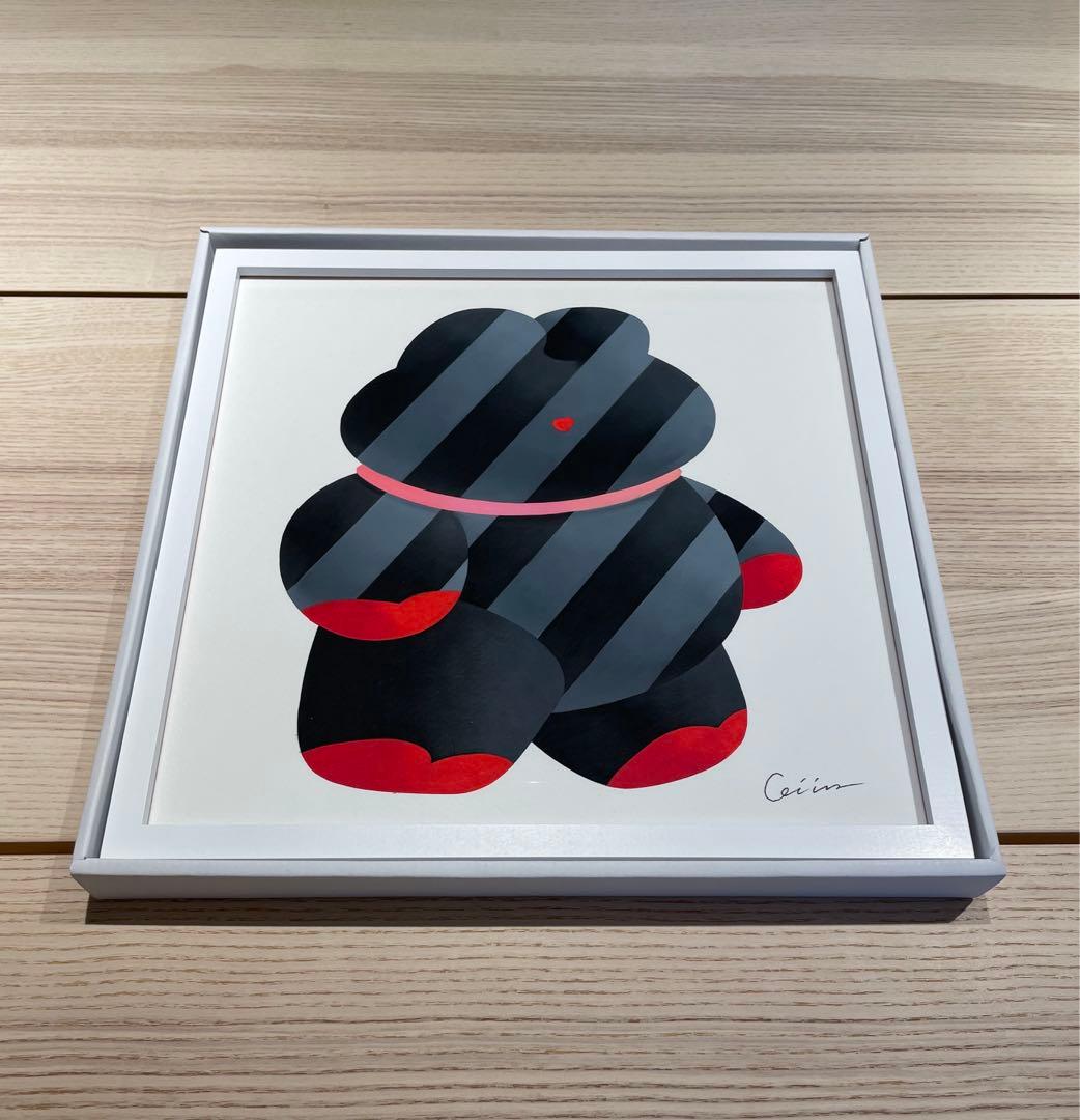 【原画】杉野ギーノス 32センチ角 オイルパステル 万博　EXPO2025