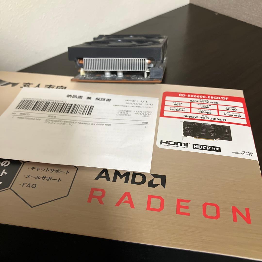 AMD Radeon RX6600 グラフィックボード