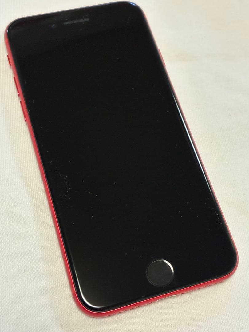 ★iPhone SE2 赤64GB SIMフリー バッテリー100% 箱付き★