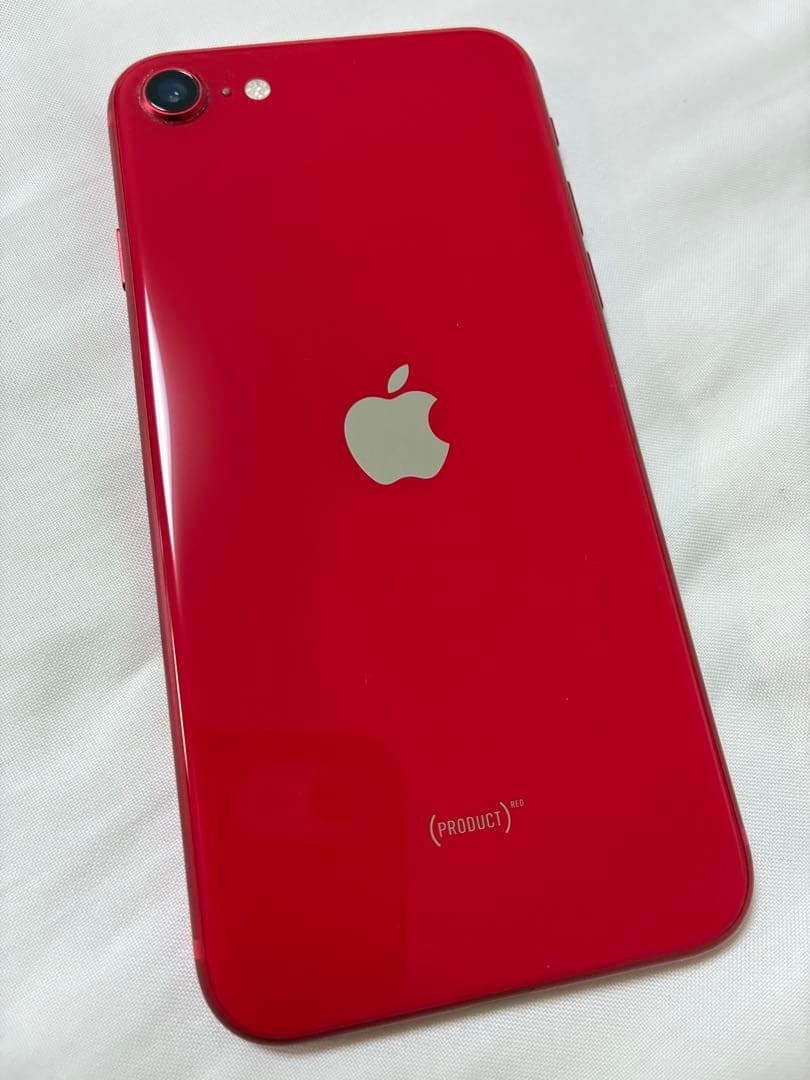 ★iPhone SE2 赤64GB SIMフリー バッテリー100% 箱付き★