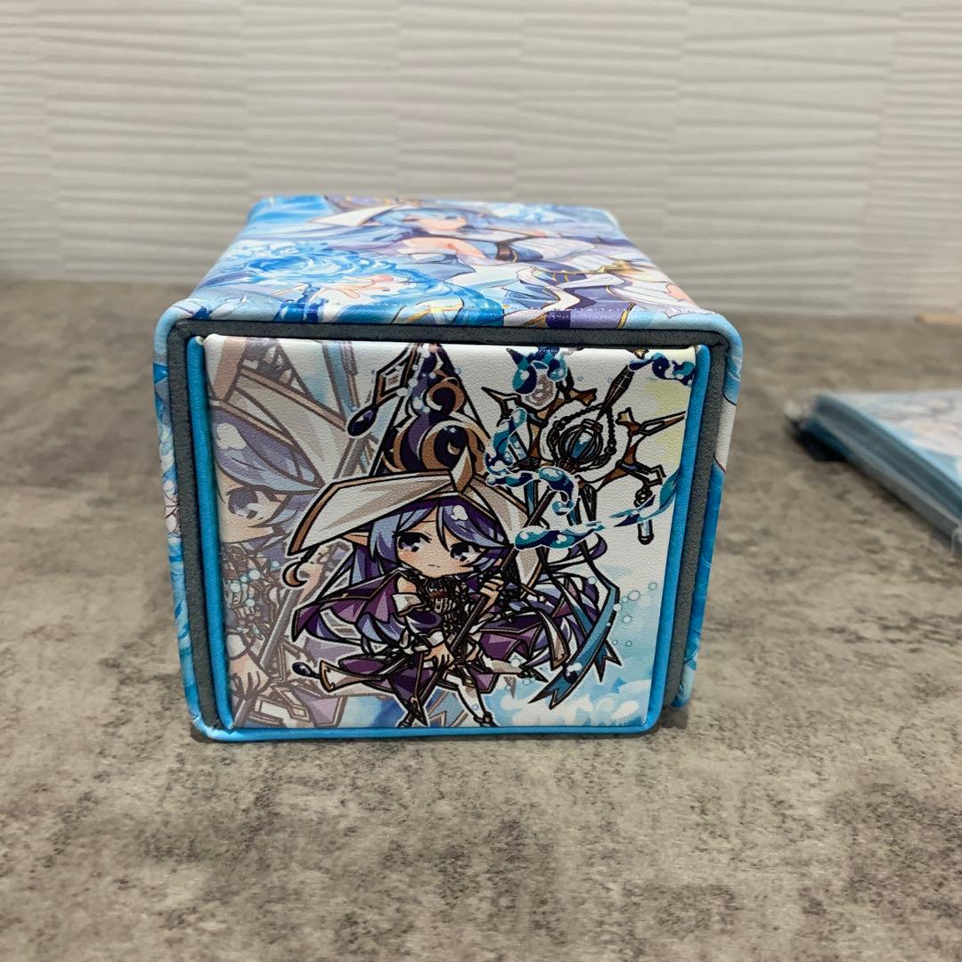 遊戯王 聖殿の水遣い 合皮製デッキケース　スリーブ二点セット