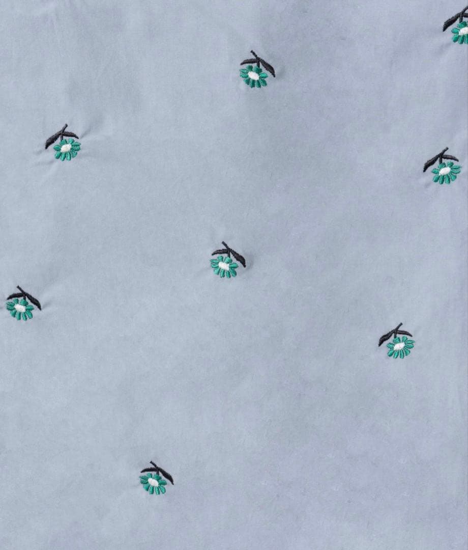 Casselini  フリンジ掛布団カバー 枕カバー グレー 刺繍 S