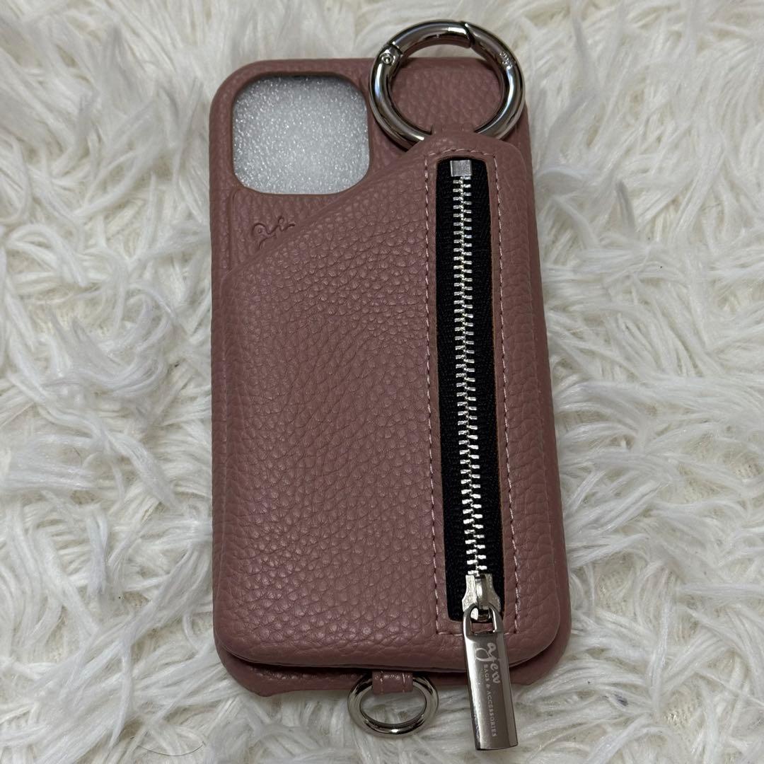 ajew エジュー iPhone15ケース ピンクベージュ