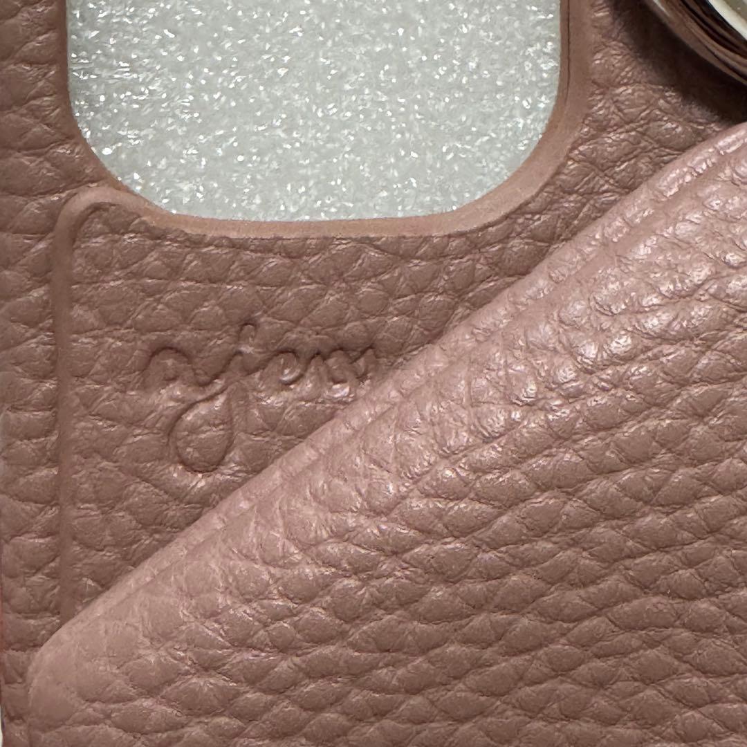 ajew エジュー iPhone15ケース ピンクベージュ