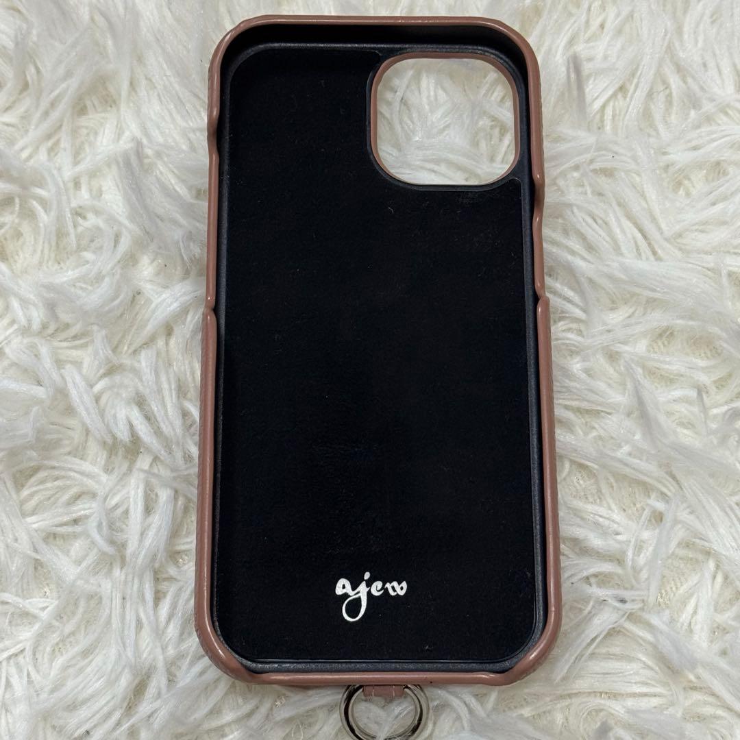ajew エジュー iPhone15ケース ピンクベージュ