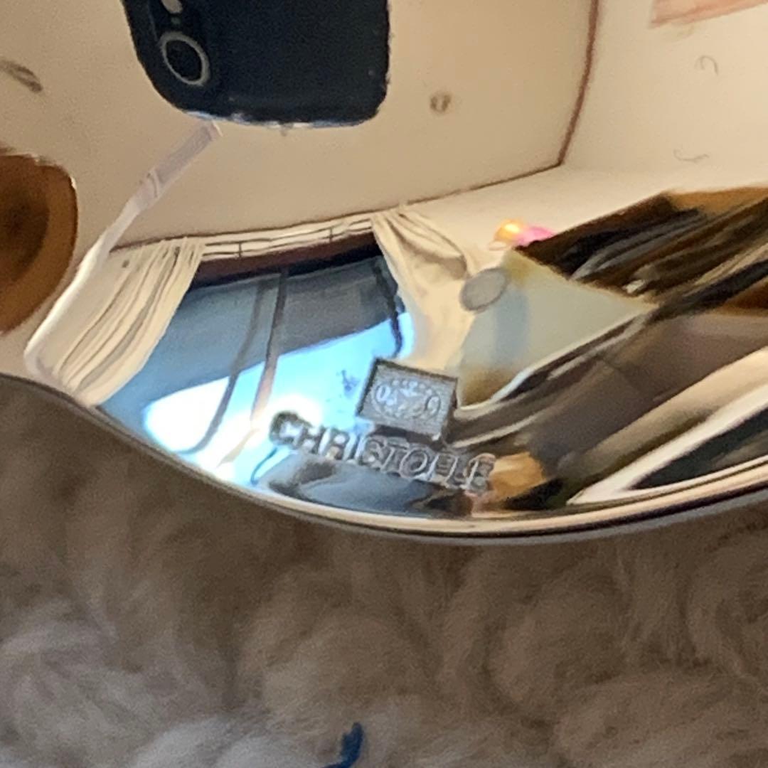 極美品　クリストフル　フィデリオ　洋銀シルバーコーティング　コーヒースプーン3本