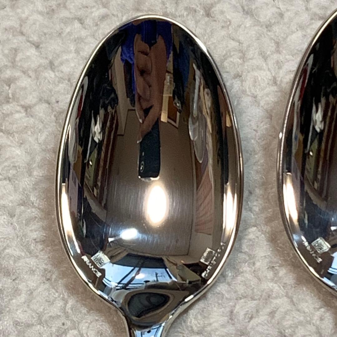 極美品　クリストフル　フィデリオ　洋銀シルバーコーティング　コーヒースプーン3本