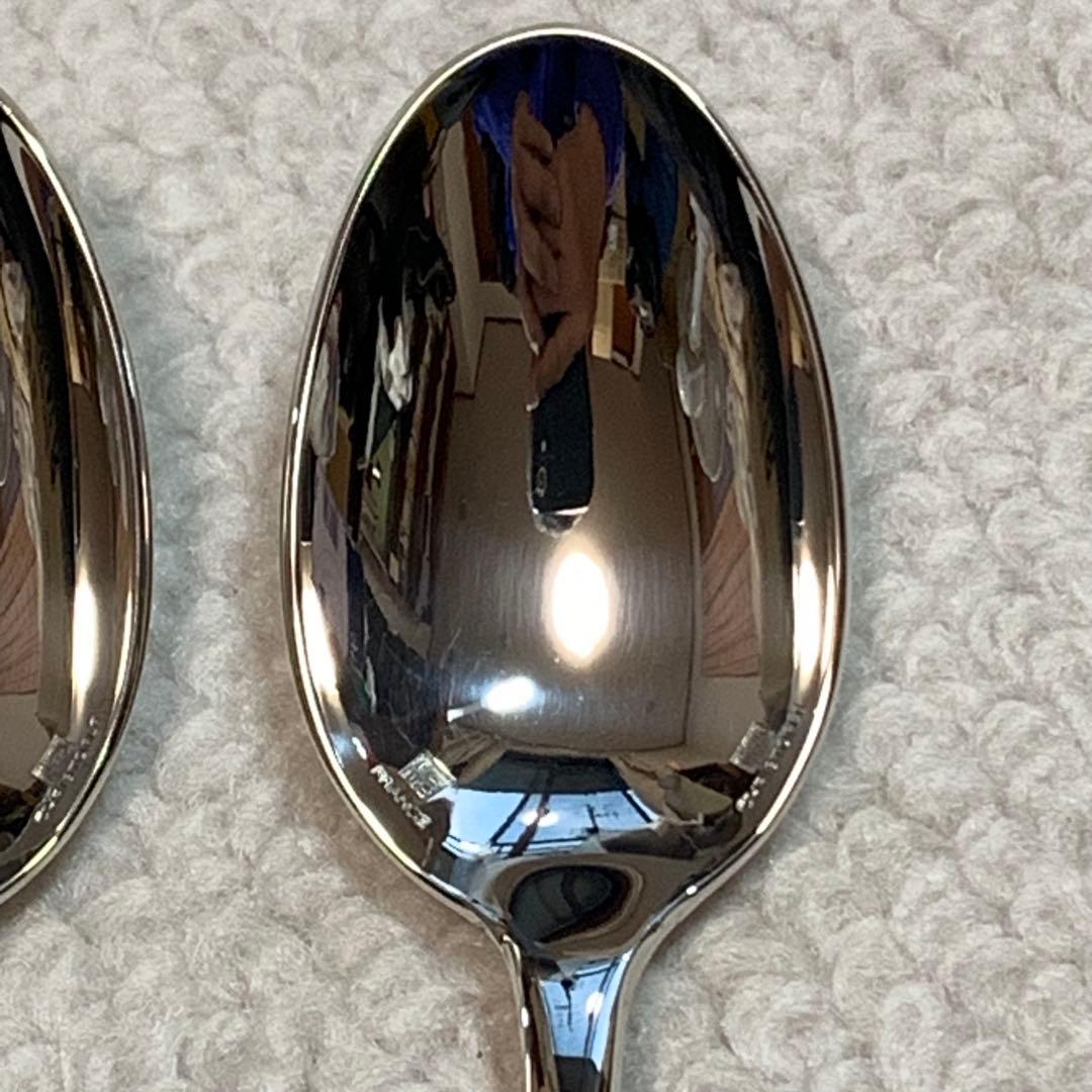 極美品　クリストフル　フィデリオ　洋銀シルバーコーティング　コーヒースプーン3本