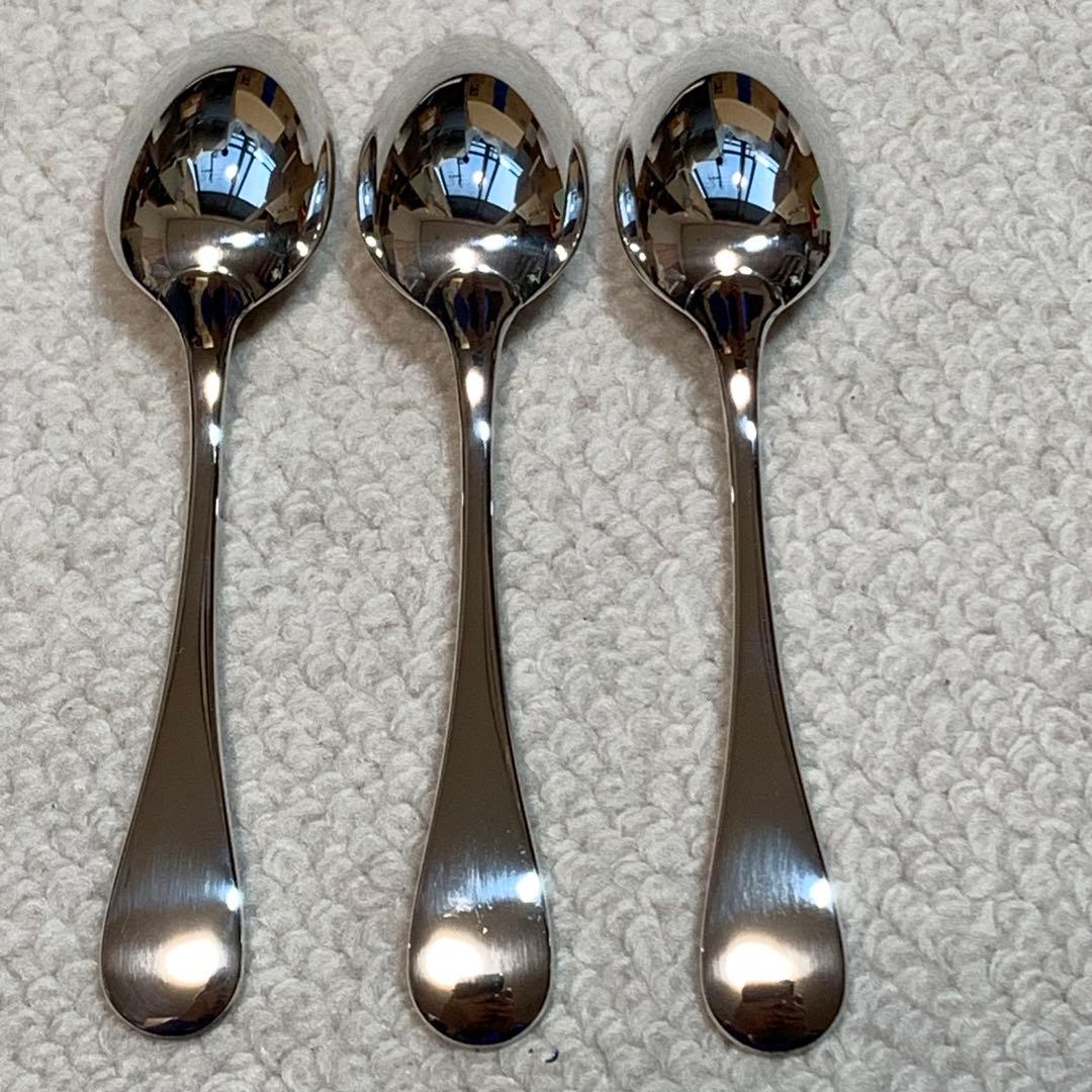 極美品　クリストフル　フィデリオ　洋銀シルバーコーティング　コーヒースプーン3本