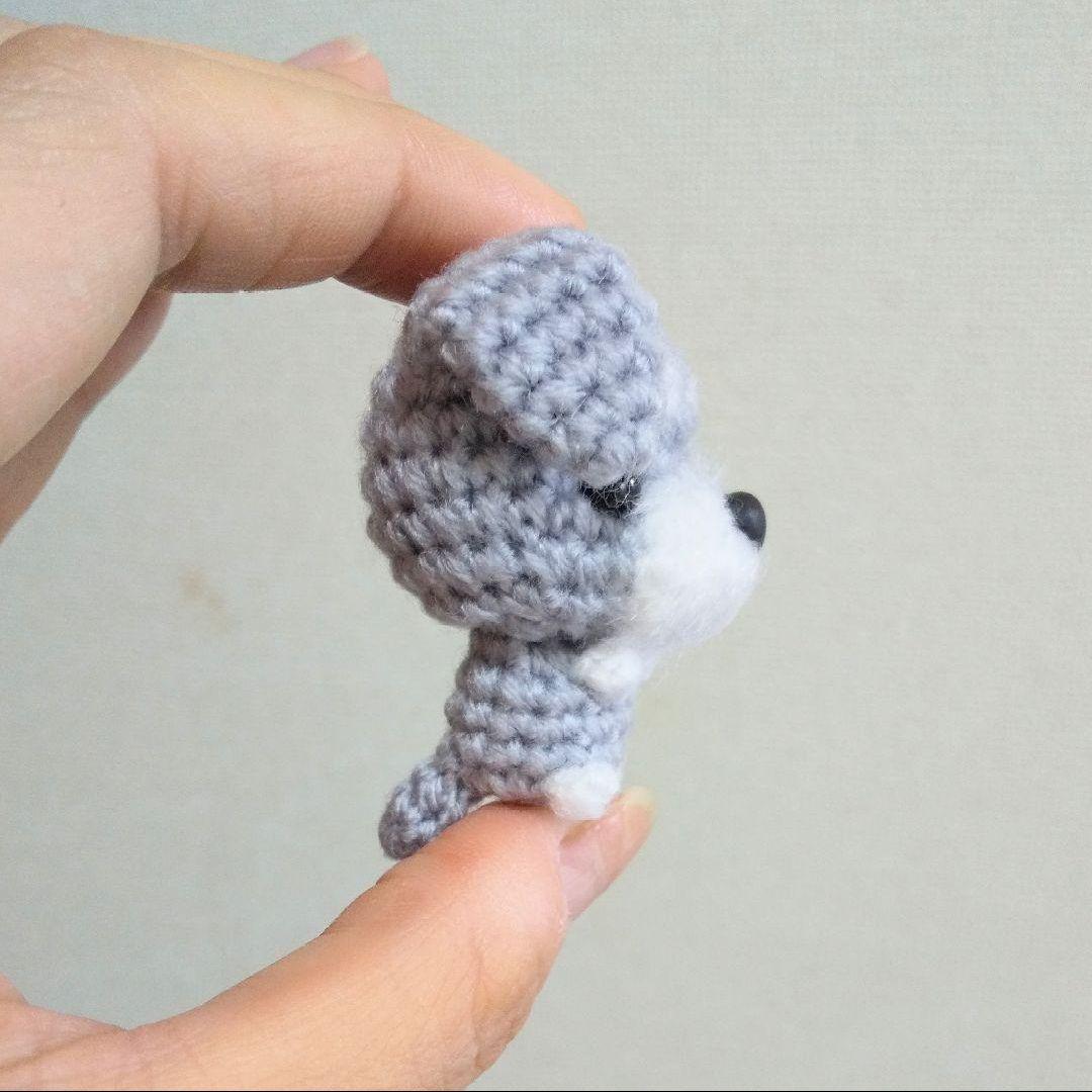 009　シュナウザーのあみぐるみ