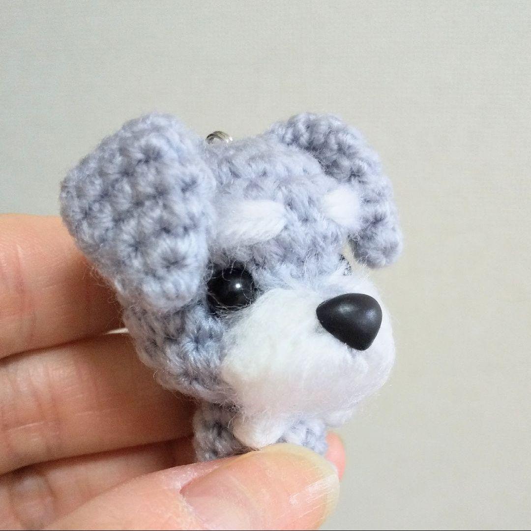 009　シュナウザーのあみぐるみ