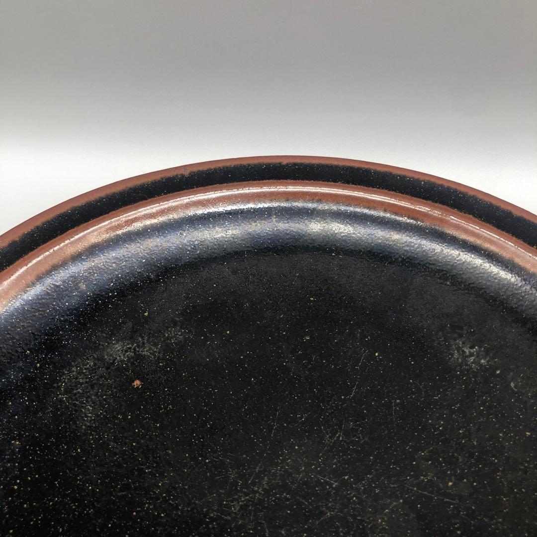 希少年代物レトロ厚み重厚感あり陶器お皿プレート24cm5枚ビンテージ食器骨董品