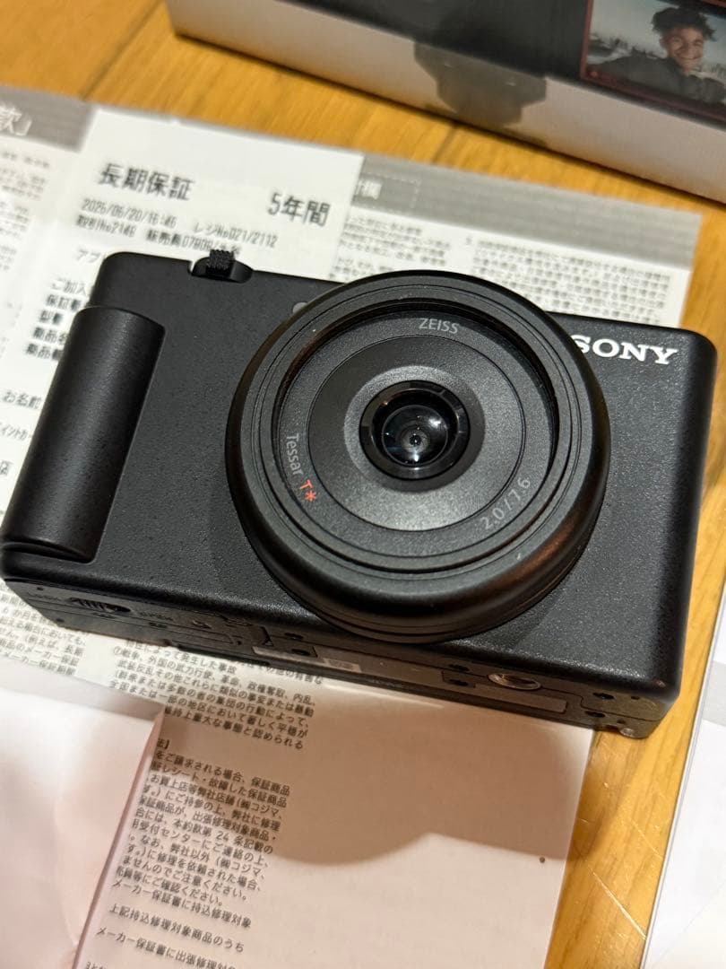【ほぼ新品】5年保証書付き SONY VLOGCAM ZV-1F