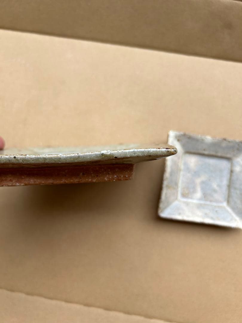 やちむん 宮城陶器 宮城正幸 角皿 2枚セット