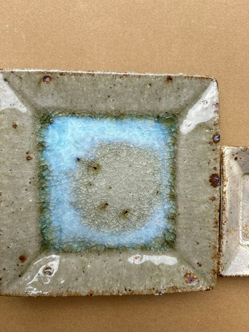 やちむん 宮城陶器 宮城正幸 角皿 2枚セット