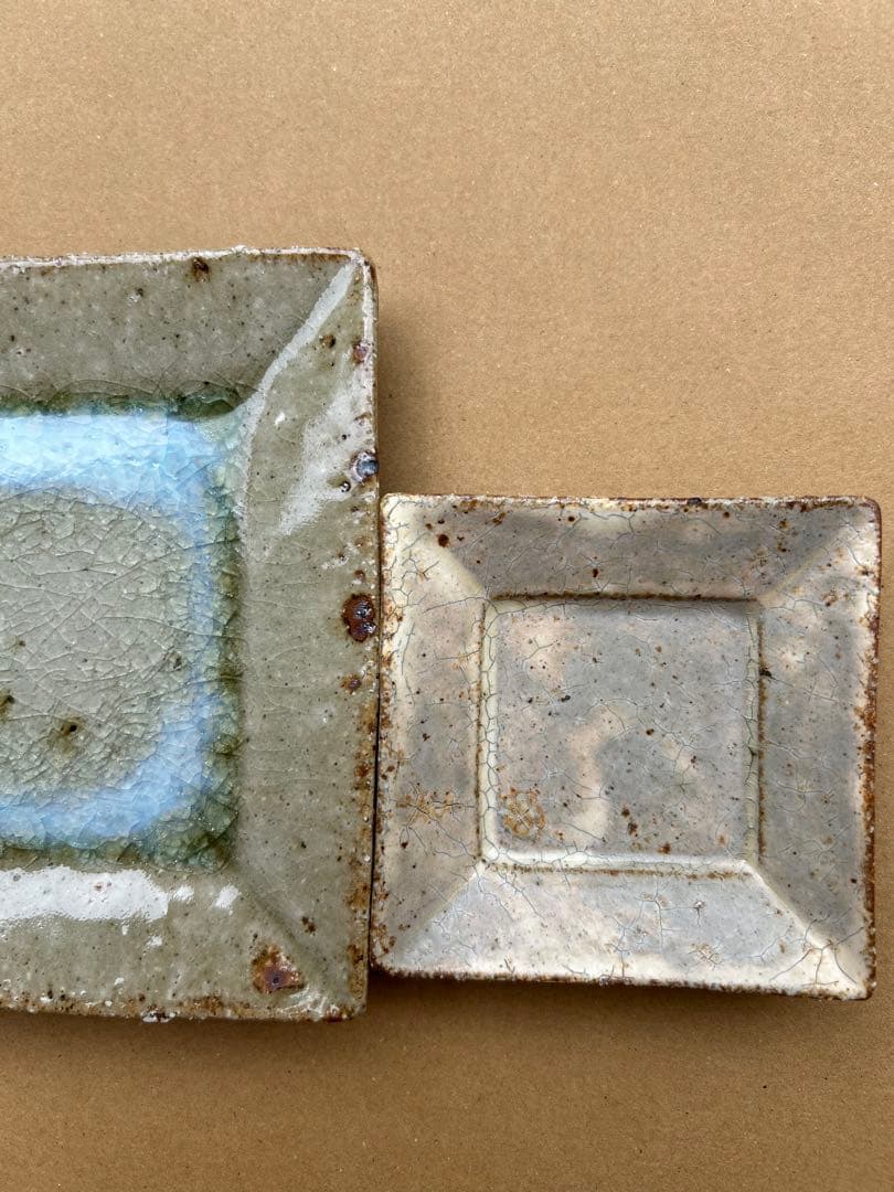 やちむん 宮城陶器 宮城正幸 角皿 2枚セット