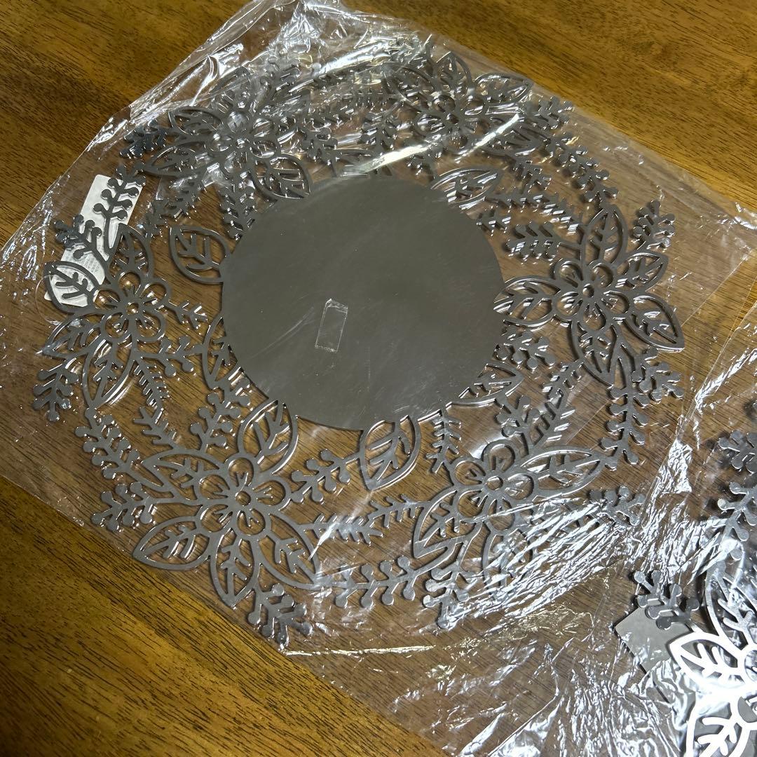 ＊デュ　クリエイティブ　デザイン＊アンダープレート（花）２枚セット