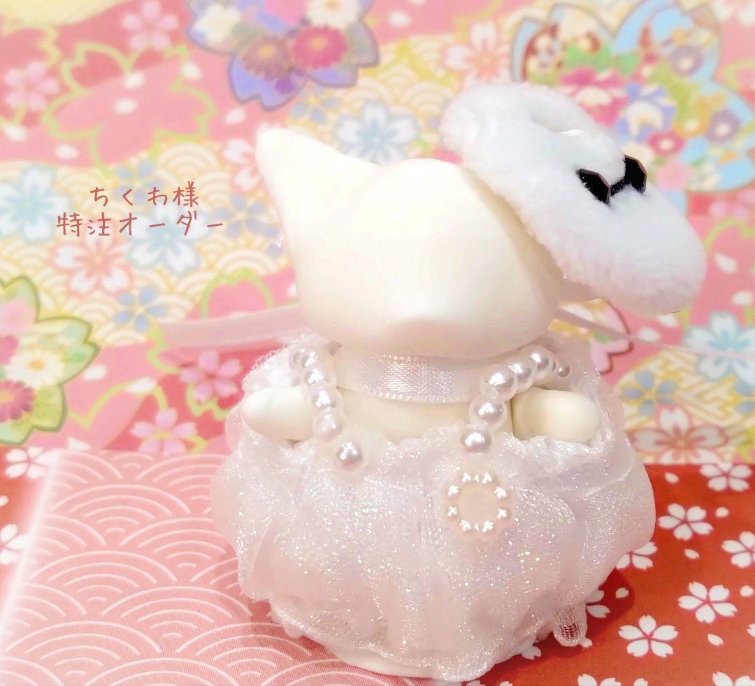 【ちくわR】ドール　赤ちゃん　ドレス　服　推し色　緑　白　カプチーノ