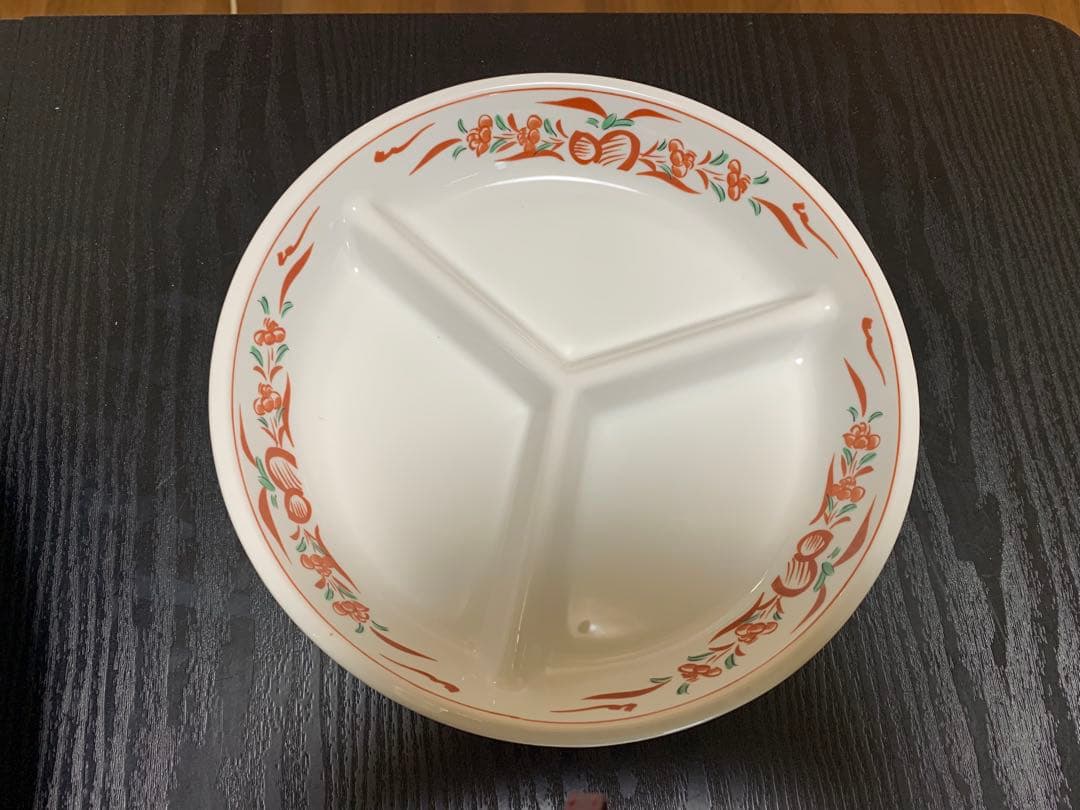 有田焼　林斎　万暦赤　回転オードブル 扇子皿　手巻き寿司