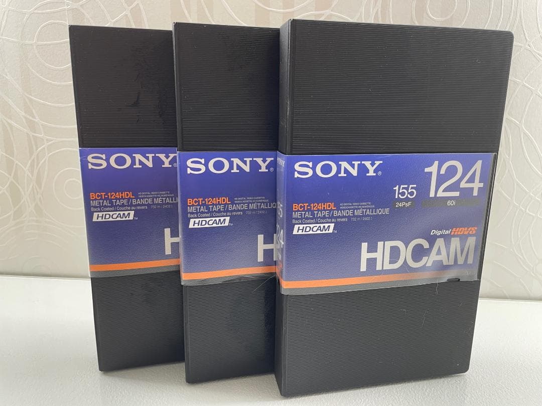 SONY HDCAM　BCTー124HDL(3本)　BCT-40HDL(16本)