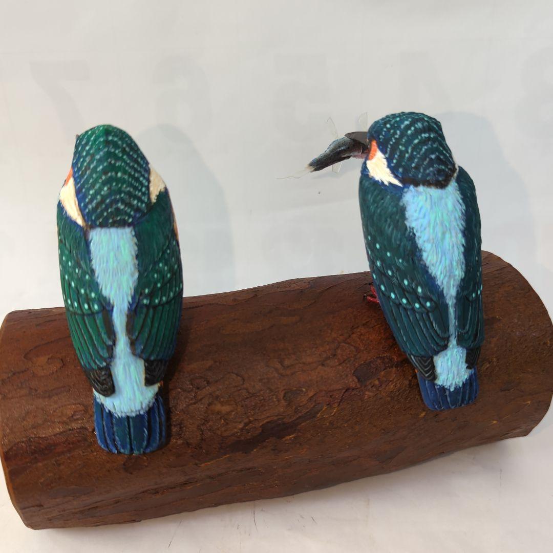 カワセミのカービング