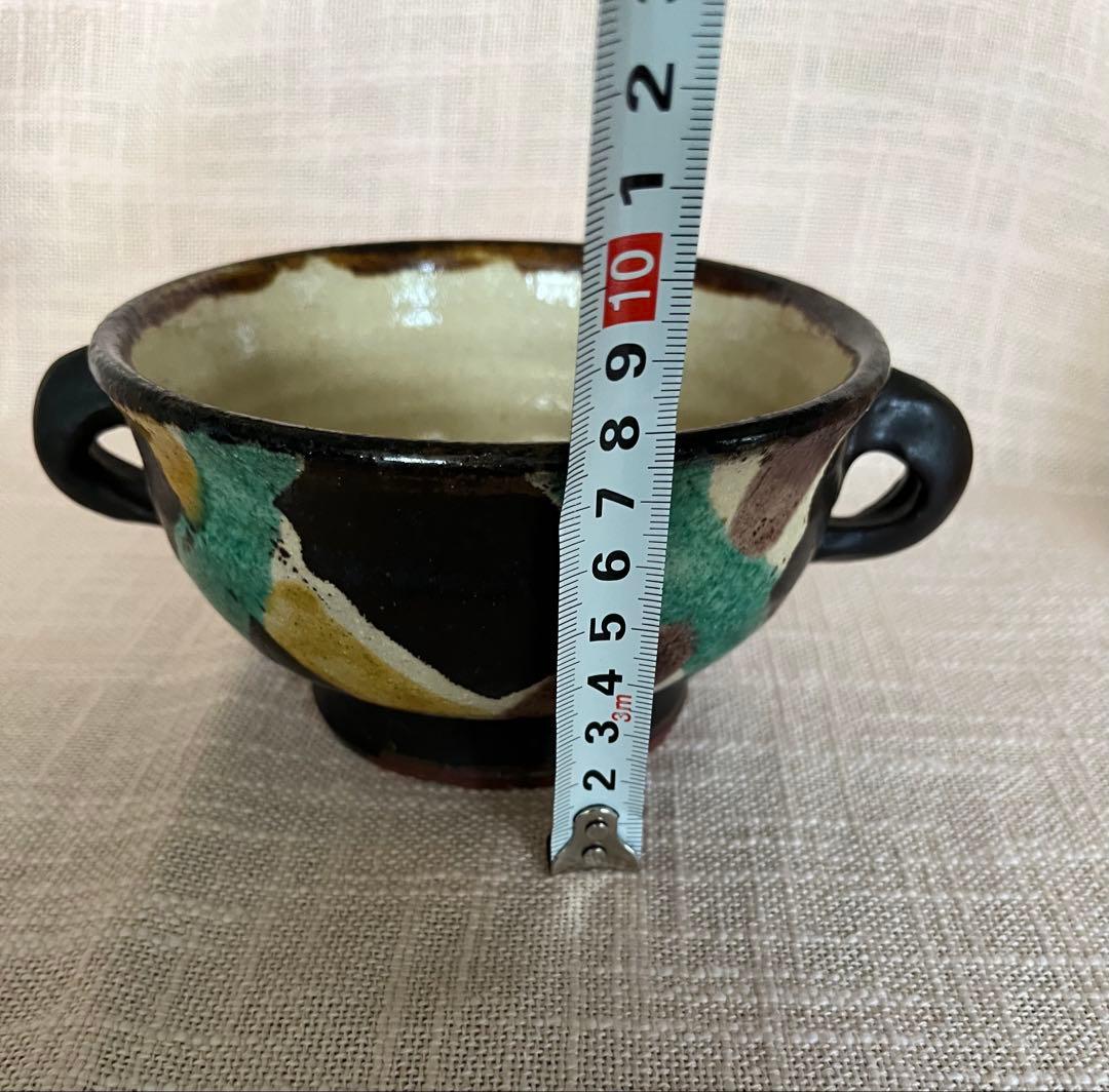 加山晴子作　取っ手付きスープカップ