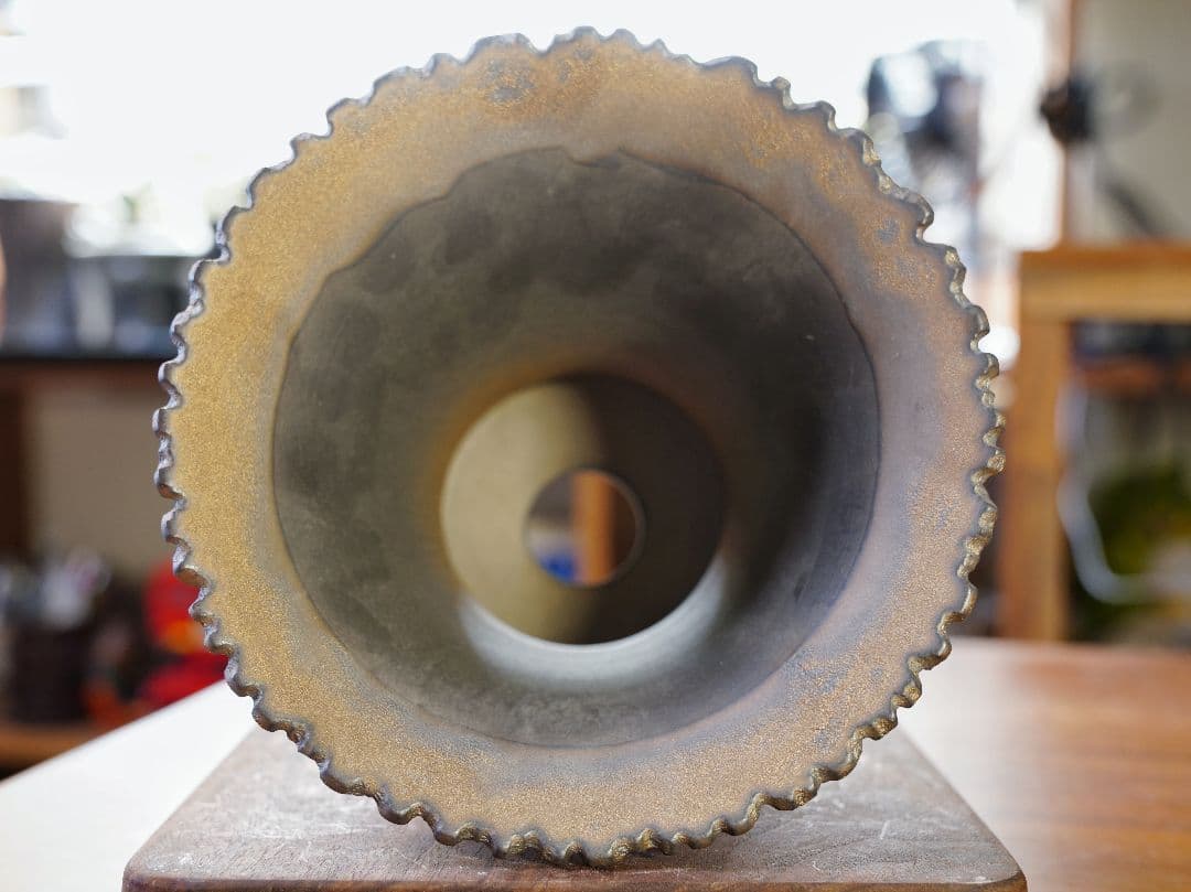 手作植木鉢 ハンドメイド 陶器鉢 塊根植物 アガべ XLサイズ A-689