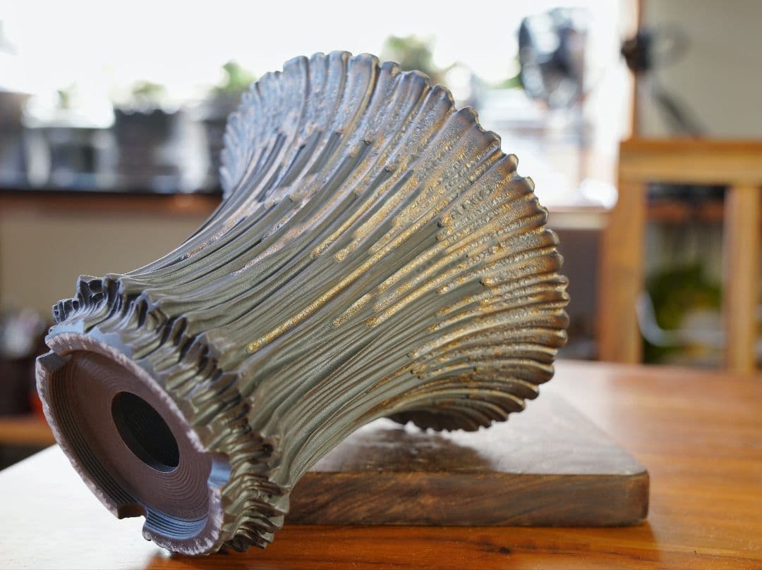 手作植木鉢 ハンドメイド 陶器鉢 塊根植物 アガべ XLサイズ A-689