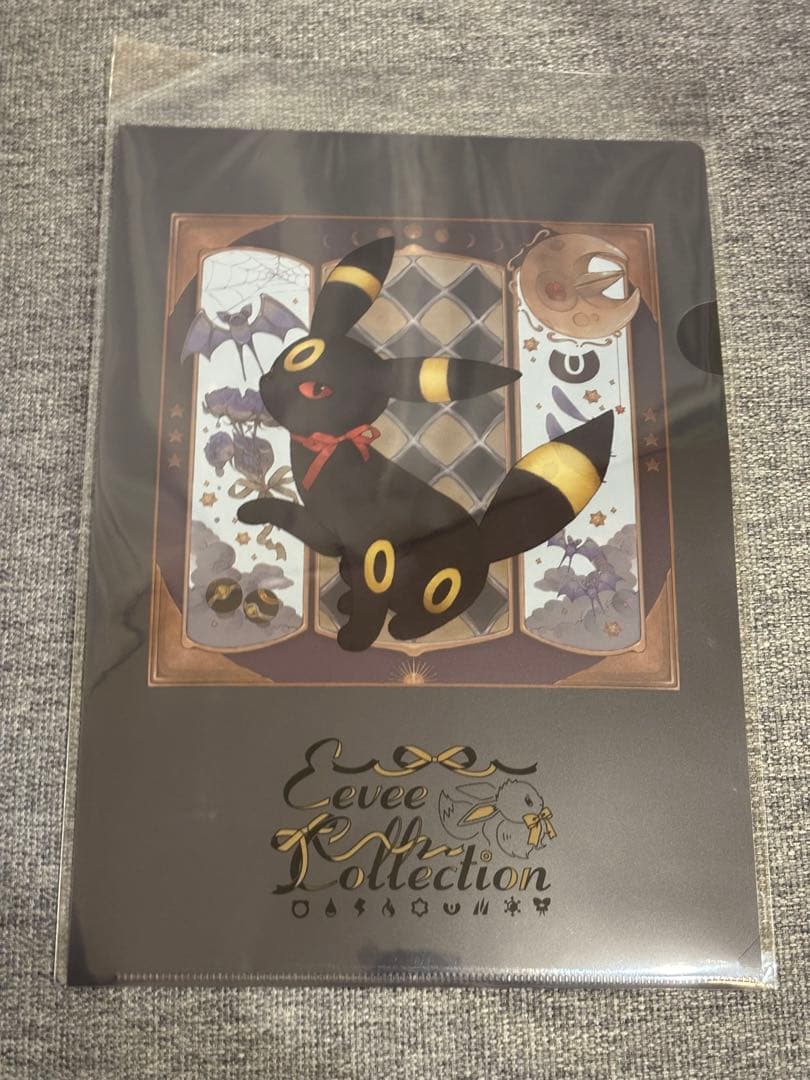 エーフィ ブラッキー 刺繍ステッカー クリアファイル　イーブイコレクション