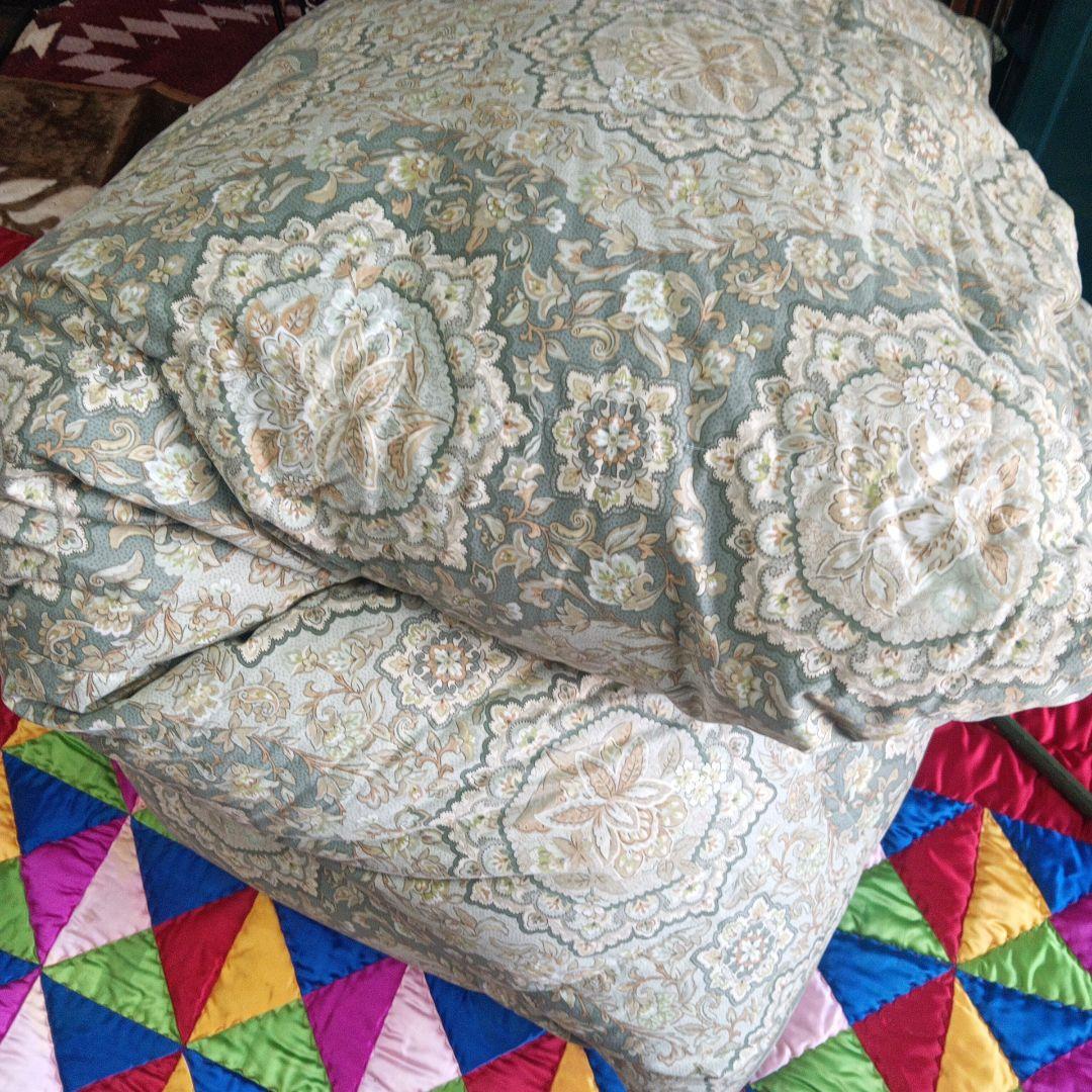 羽毛掛け布団 シングルサイズ　フランス産ホワイトダックダウン仕様中国製