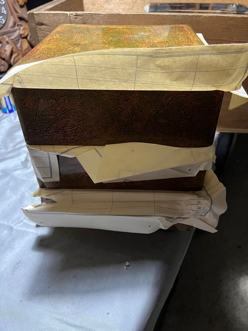 美術館級御重、御重、3段重、おせち料理、昭和18年頃の3段重ね重箱