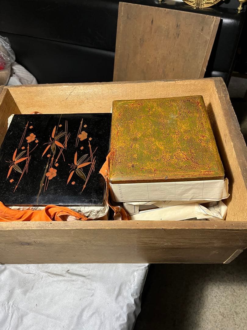 美術館級御重、御重、3段重、おせち料理、昭和18年頃の3段重ね重箱