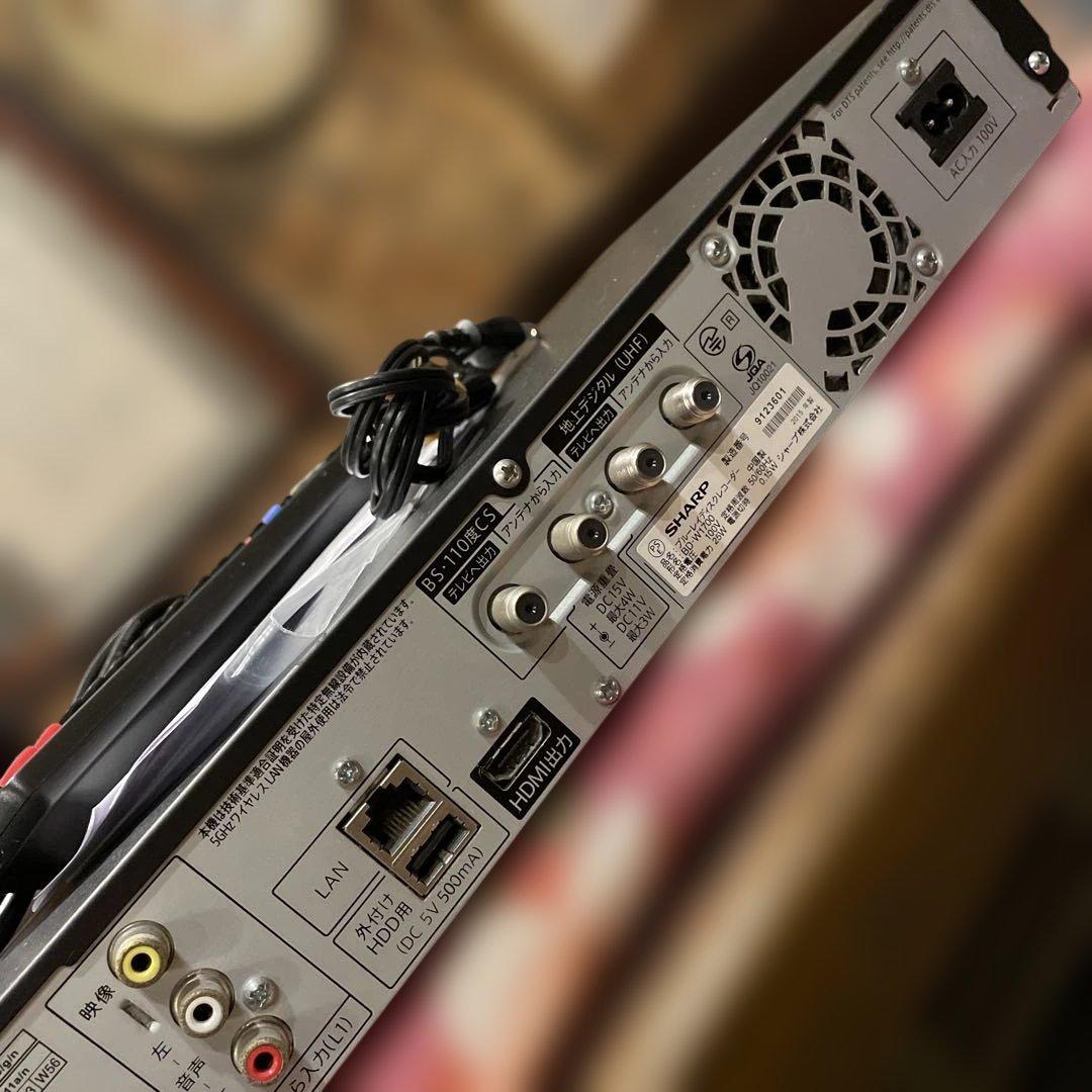 SHARP BD-W1700 12倍録 1TB 新品リモ等付フル装備 完動品！