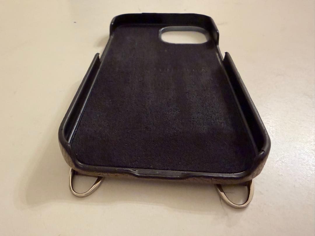 ボナベンチュラiPhone 15 バックカバーケース シュリンクレザー