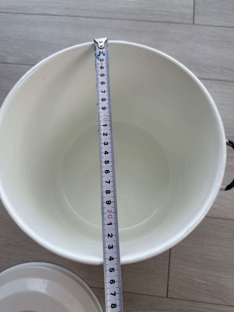 ホーロー米びつ　ライスストッカー　ヴィンテージ　ナチュラル　HP deco