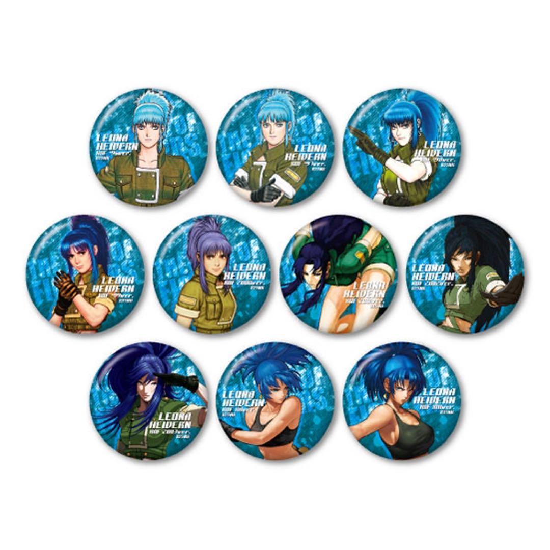 KOF歴代絵柄 缶バッジコレクション レオナ 1BOX 10個入り SNK