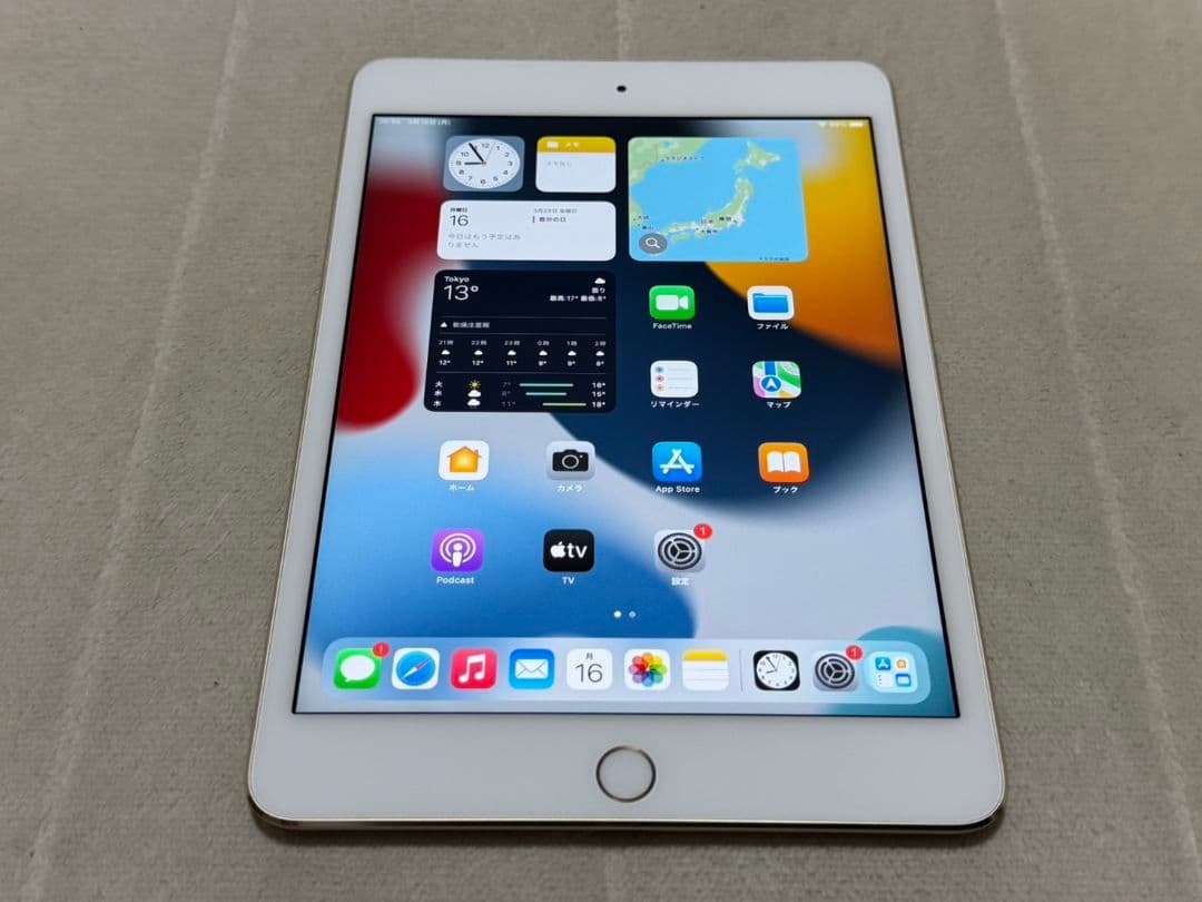 iPad mini 4世代 128GB cellular SIMフリー