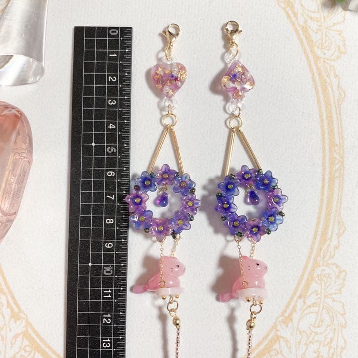 20.スペード＆ハート ぶらんこチェシャ猫のマスクチェーン