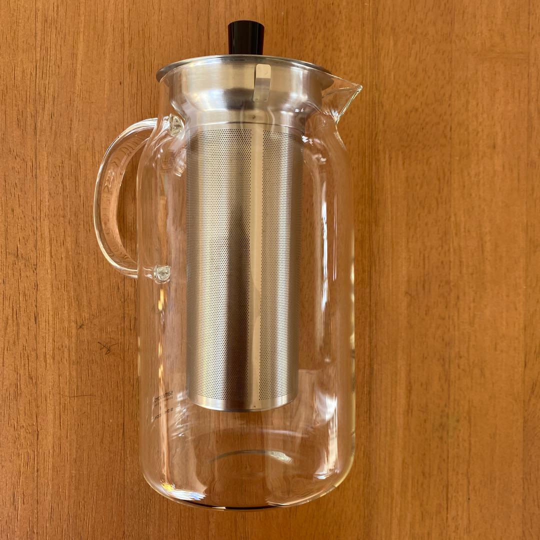 【未使用SAMADOYO】 ティーポット1200ml 耐熱 ガラスステンレス