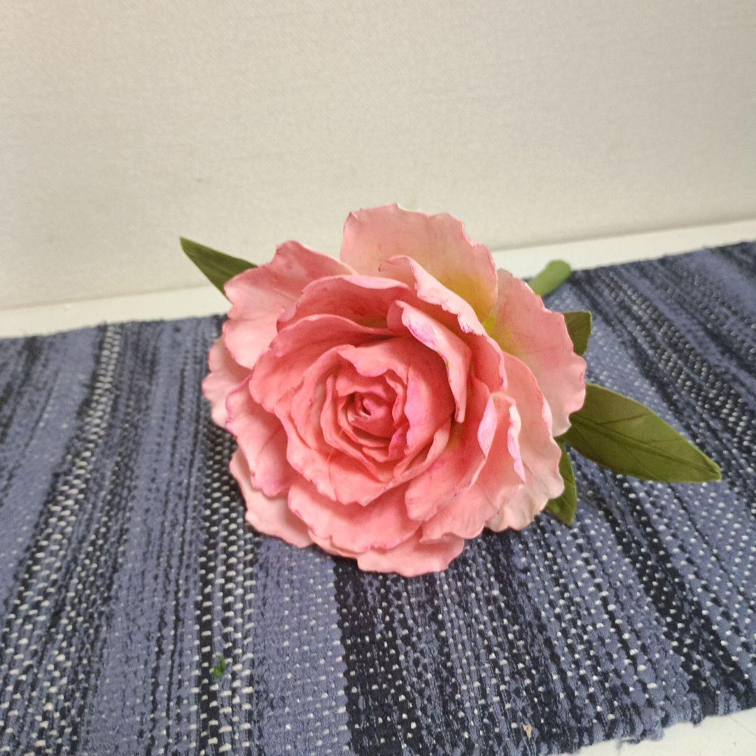 花器付きお正月アレンジメントお正月飾り　クレイフラワー　樹脂粘土