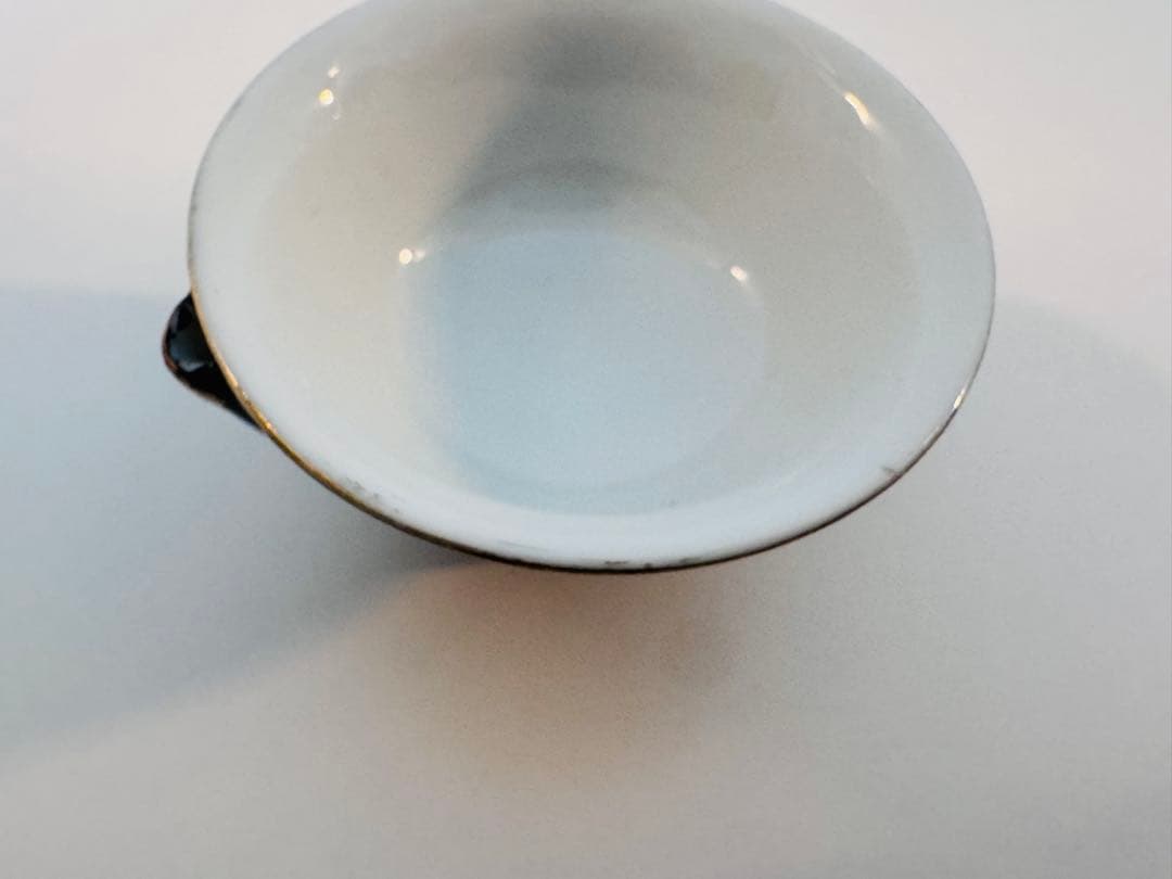 骨董　うぐいす盃　桜と菊