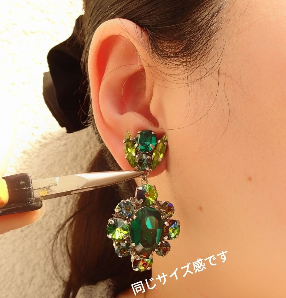 キラキラ スワロフスキー ゴージャス ロココ調 ウェディングアクセサリー