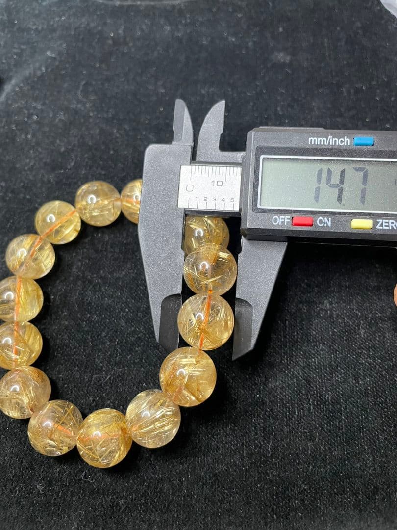 大玉！14㎜台　タイチンルチル　透明感抜群